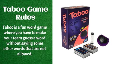 play taboo spell|How to Play the Game of Taboo: Rules & Strategy Guide .